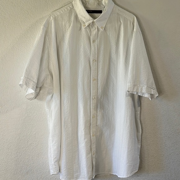 Perry Ellis cotton seersucker shirt - Picture 1 of 4